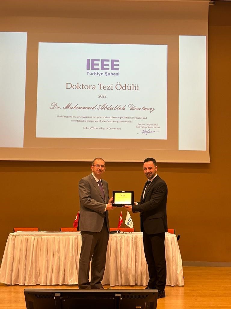Öğretim Üyemizin Doktora Öğrencisi IEEE Yılın Tezi Ödülüne Layık Görüldü