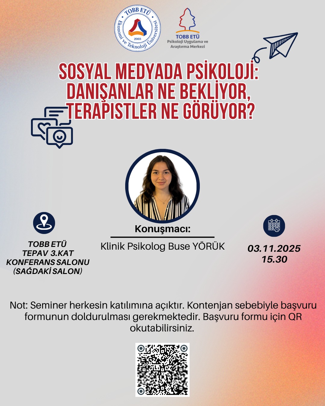 PUAM Seminerleri II: Üniversitemizde “Sosyal Medyada Psikoloji: Danışanlar Ne Bekliyor, Terapistler Ne Görüyor?” Semineri Gerçekleştirildi!
