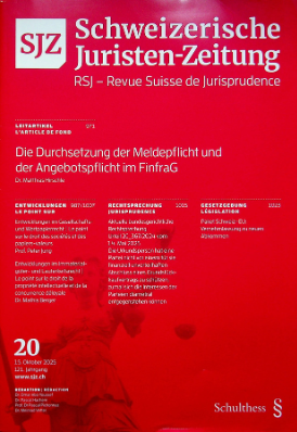 Schweizerische Juristen-Zeitung