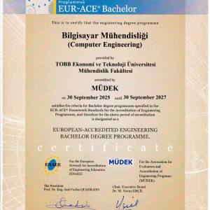 TOBB ETÜ Mühendislik Fakültesi Bölümlerine MÜDEK Akreditasyonu